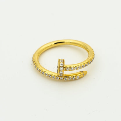 [⭐⭐JeweliWhal]JUSTE RING 1.8MM GOLD DIAMONDS