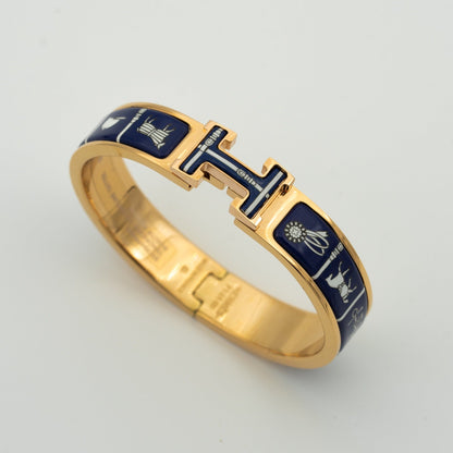 [⭐⭐JeweliWhal]H BRACELET BLUE CERAMIC