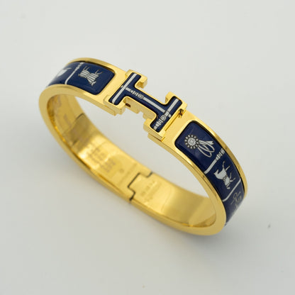 [⭐⭐JeweliWhal]H BRACELET BLUE CERAMIC