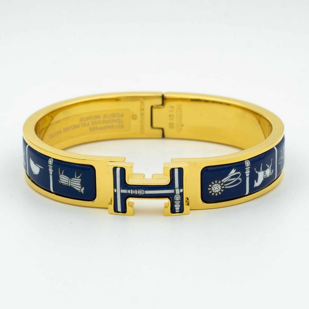 [⭐⭐JeweliWhal]H BRACELET BLUE CERAMIC