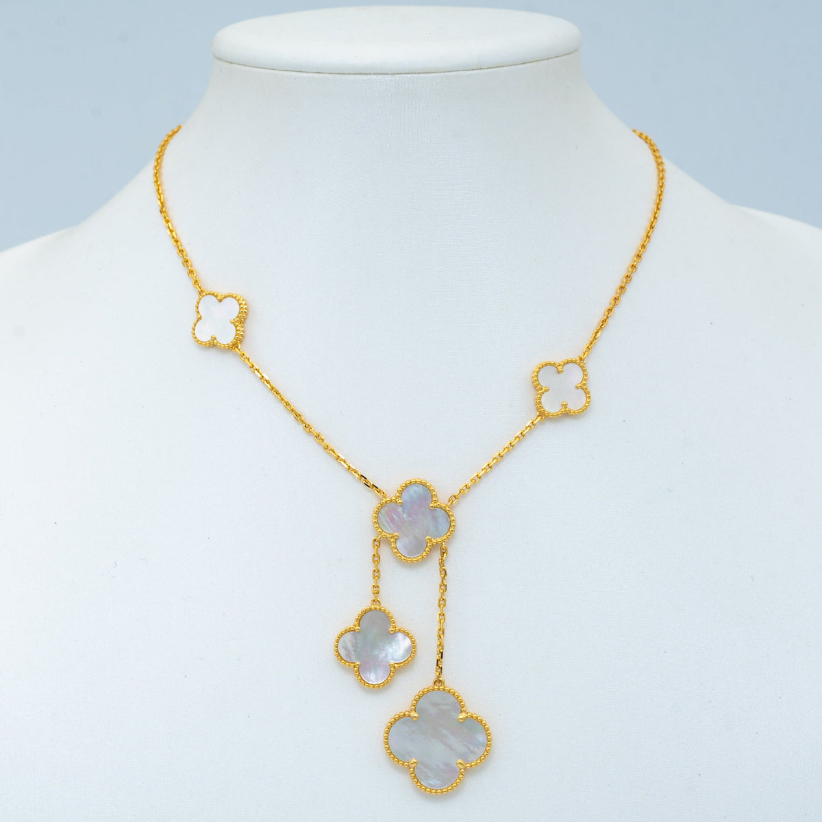 [⭐⭐JeweliWhal]CLOVER MOTHER OF PEARL NECKLACE 6 MOTIF