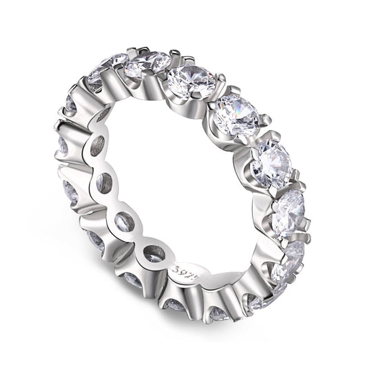 [Manual]Eternity Round Cut Tennis Ring