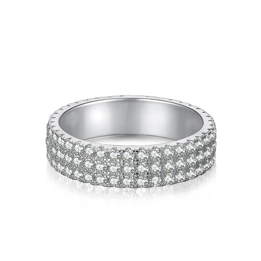 [Manual]Dainty Round Cut Tennis Ring