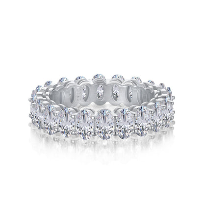 [Manual]Ornate Oval Cut Tennis Ring