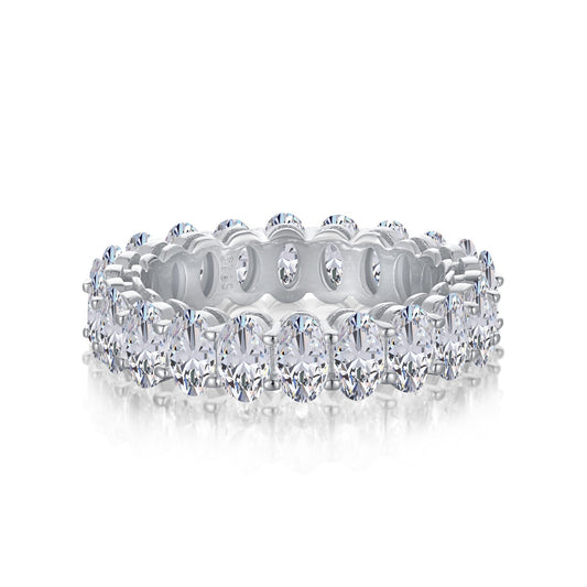 [Manual]Ornate Oval Cut Tennis Ring