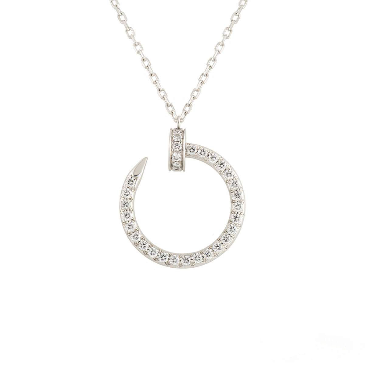 [⭐⭐JeweliWhal]JUSTE ネックレス シルバー ダイヤモンド