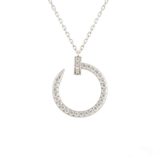 [⭐⭐JeweliWhal]JUSTE NECKLACE SILVER DIAMONDS
