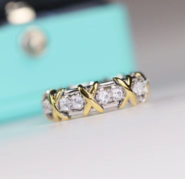 [⭐⭐JeweliWhal jewelrys]クラシックゴールドダイヤモンドリング