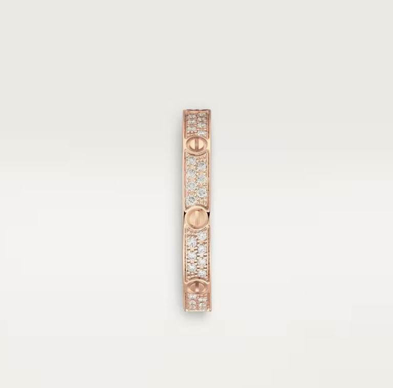 [⭐⭐JeweliWhal]LOVE RING 幅2.6mm フルダイヤモンドリング ローズゴールド