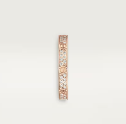 [⭐⭐JeweliWhal]LOVE RING 幅2.6mm フルダイヤモンドリング ローズゴールド