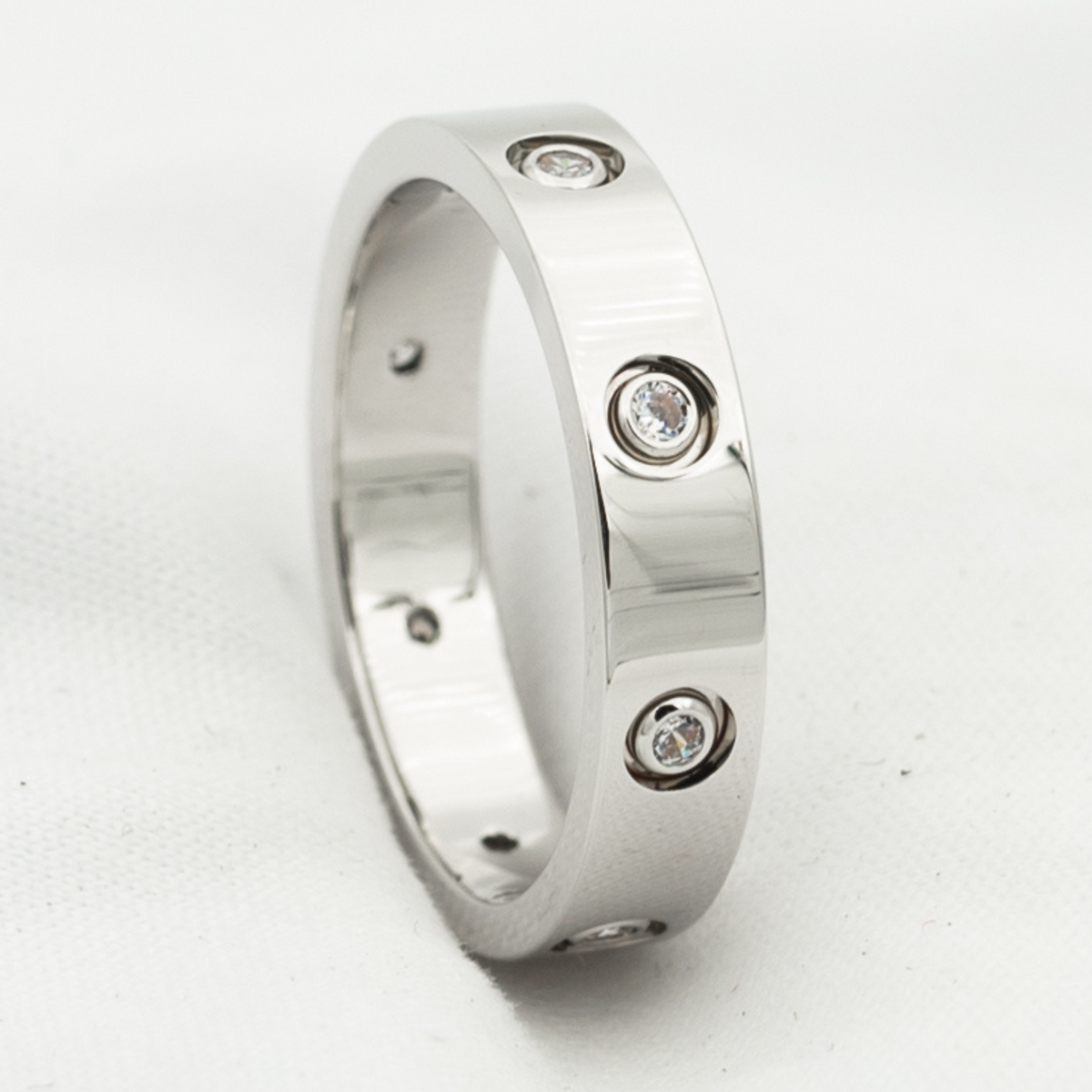 [⭐⭐JeweliWhal]LOVE RING 3.6MM 8 DIAMONDS