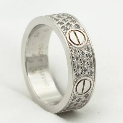 [⭐⭐JeweliWhal]LOVE RING 5.5MM DIAMONDS PAVED