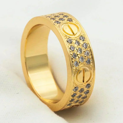 [⭐⭐JeweliWhal]LOVE RING 5.5MM DIAMONDS PAVED