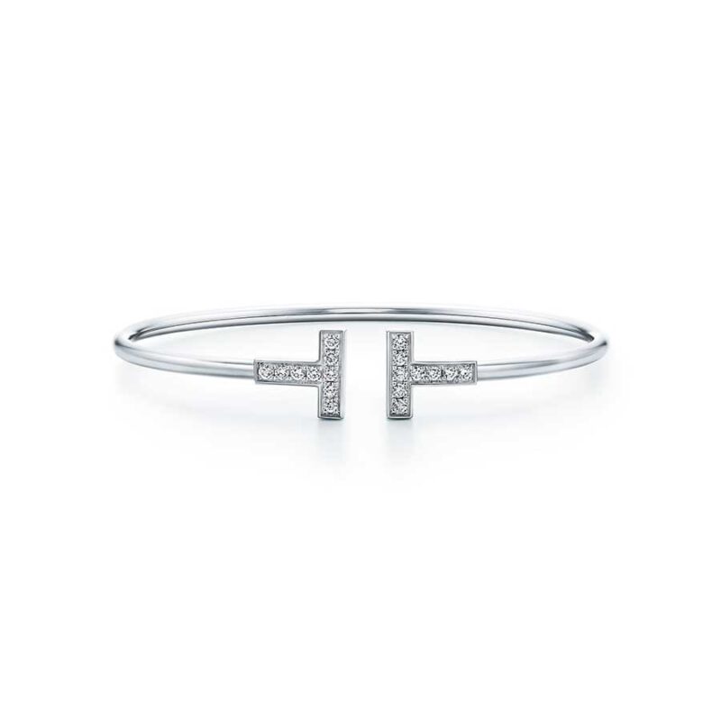[⭐JeweliWhal]T BRACELET 1.8MM DIAMOND SILVER