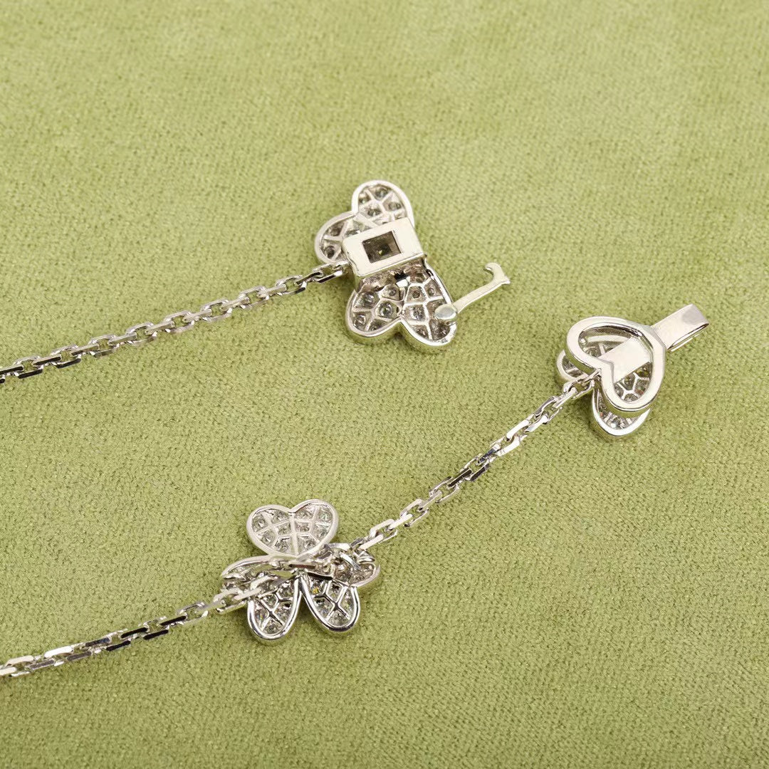 [⭐⭐JeweliWhal]FRIVOLE SILVER 9 FLOWERS NECKLACE