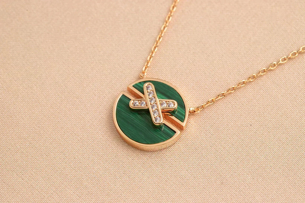 [⭐⭐JeweliWhal]JEUX DE ROSE GOLD DIAMOND NECKLACE