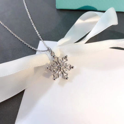 [⭐JeweliWhal]STERLING SILVER SNOWFLAKE PENDANT NECKLACE