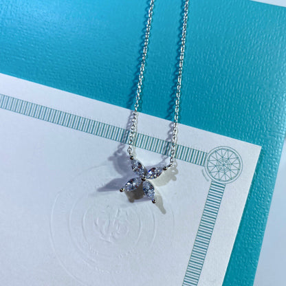 [⭐JeweliWhal]PLATINUM AND DIAMOND VICTORIA PENDANT NECKLACE