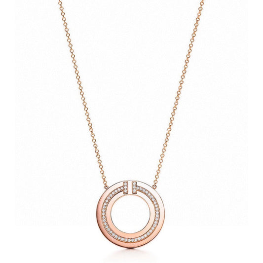 [⭐JeweliWhal]DIAMOND AND MOTHER OF PEARL CIRCLE PENDANT