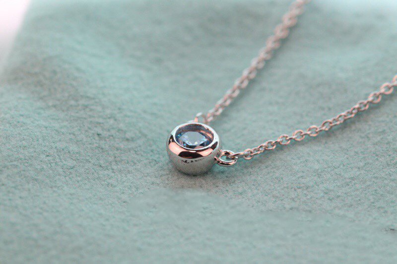 [⭐JeweliWhal]ELSA PERETTI SERIES SINGLE DIAMOND SIMPLE NECKLACE