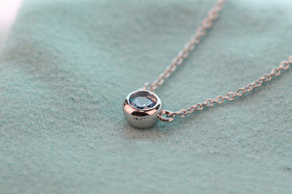 [⭐JeweliWhal]ELSA PERETTI SERIES SINGLE DIAMOND SIMPLE NECKLACE
