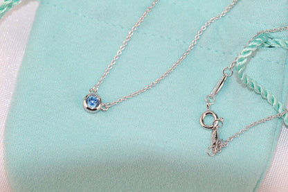 [⭐JeweliWhal]ELSA PERETTI SERIES SINGLE DIAMOND SIMPLE NECKLACE