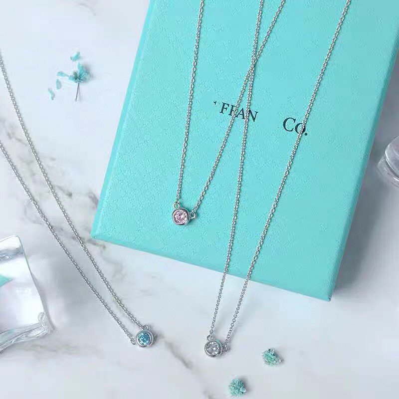 [⭐JeweliWhal]ELSA PERETTI SERIES SINGLE DIAMOND SIMPLE NECKLACE