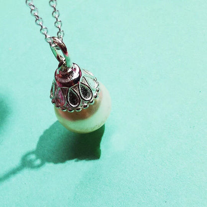 [⭐JeweliWhal]PEARL PENDANT GATSBY ZIEGFELD PEARL SILVER NECKLACE
