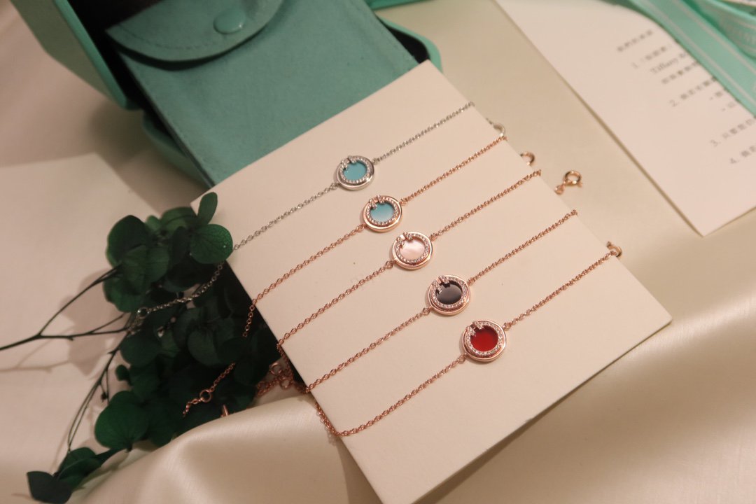 [⭐JeweliWhal]DIAMOND CIRCLE PINK GOLD BRACELET