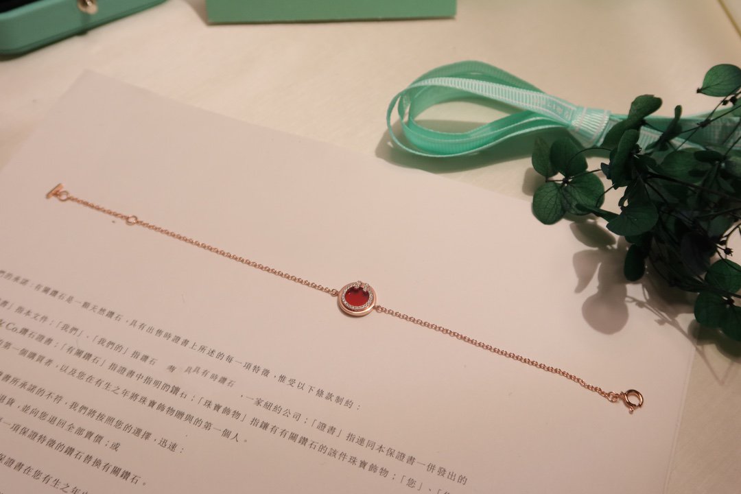 [⭐JeweliWhal]DIAMOND CIRCLE PINK GOLD BRACELET