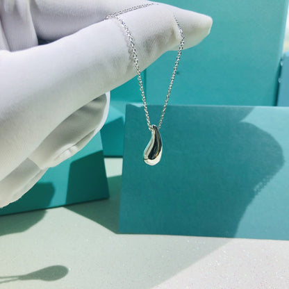 [⭐JeweliWhal]ELSA PERETTI TEARDROP PENDANT STERLING SILVER NECKLACE