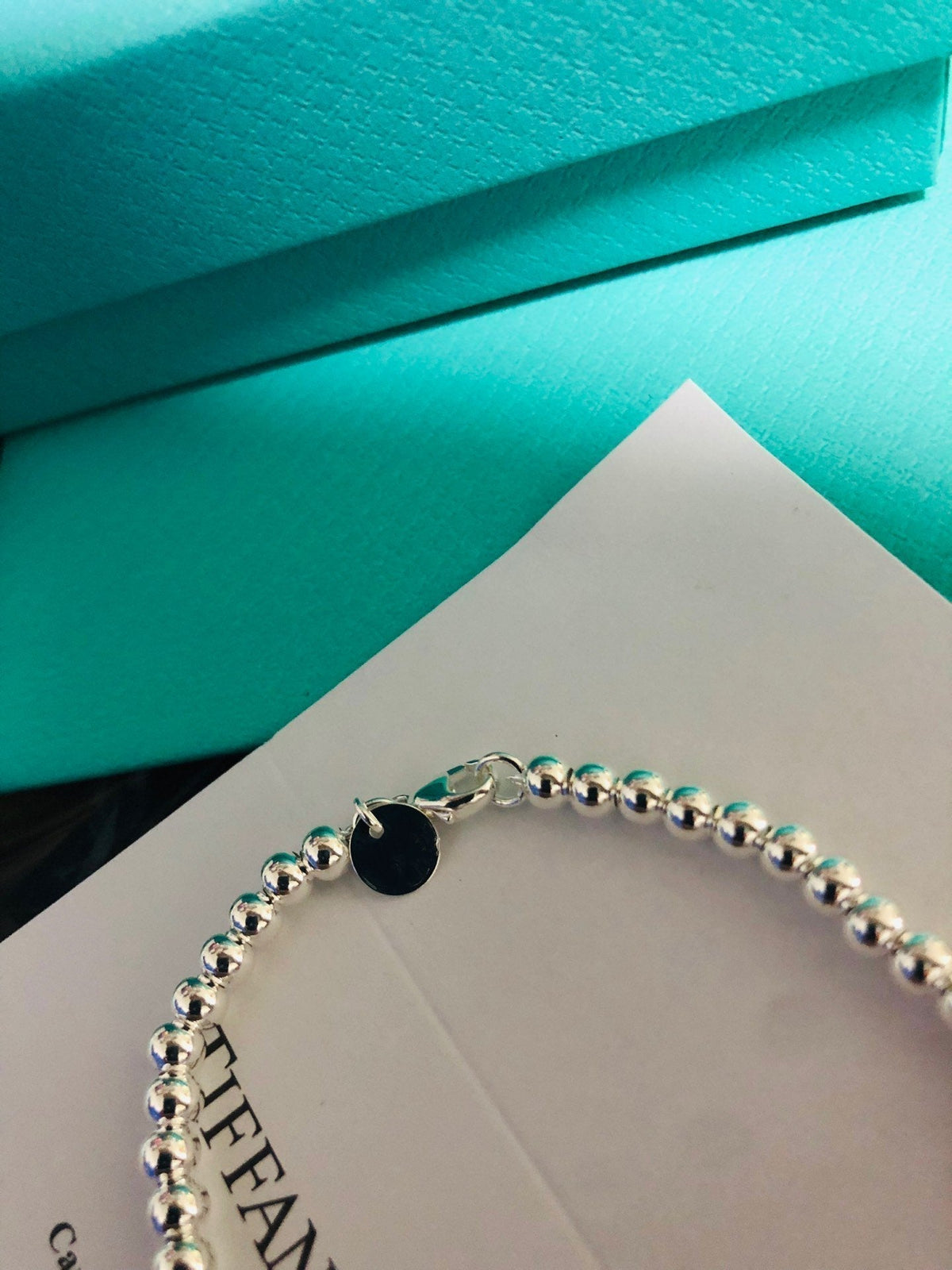 [⭐JeweliWhal]LOVE TIFFANY RED HEART TAG BEAD BRACELET