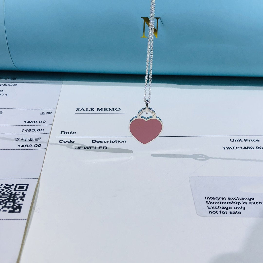 [⭐JeweliWhal]SMALL HEART TAG PENDANT STERLING SILVER