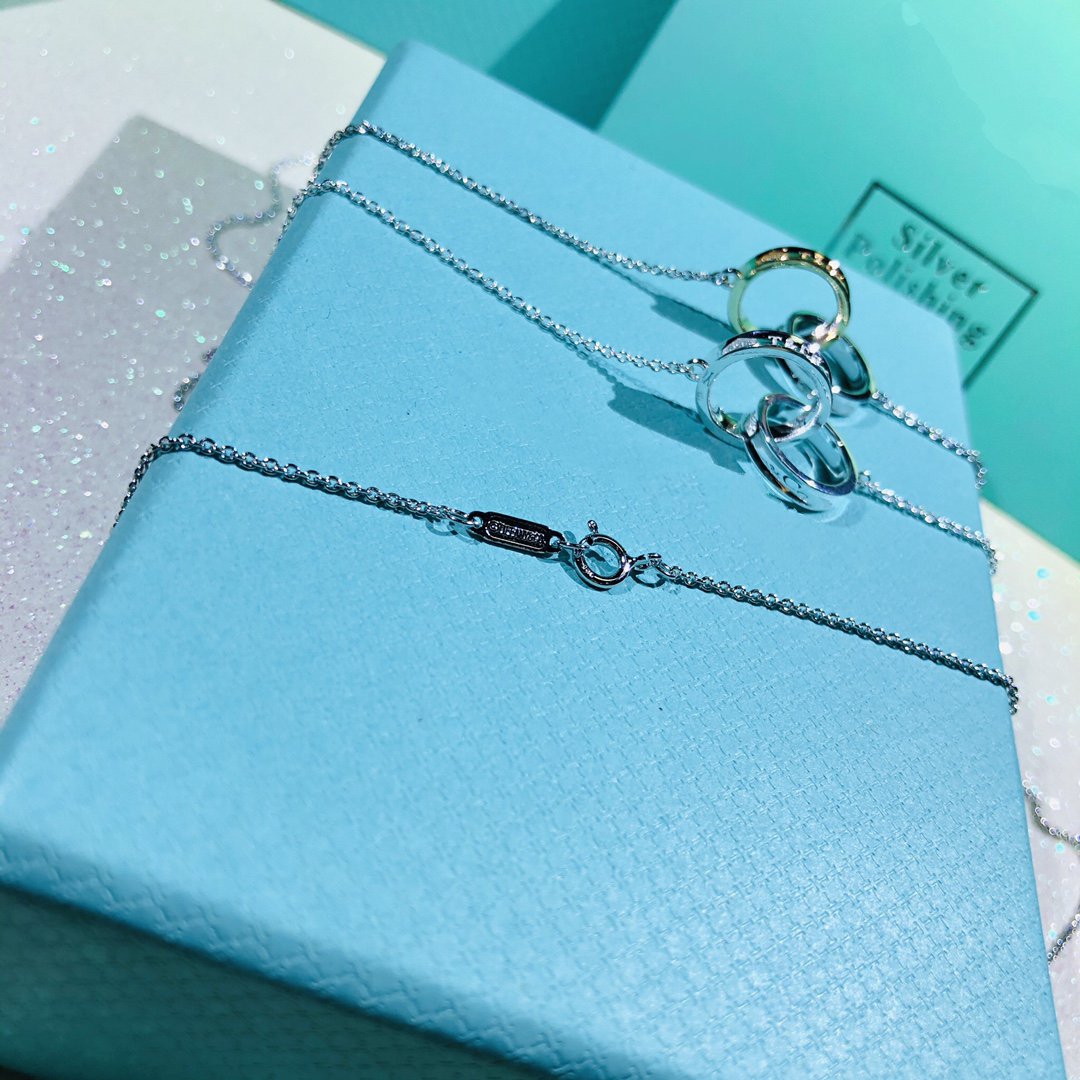 [⭐JeweliWhal]INTERLOCKING CIRCLES PENDANT SMALL NECKLACE