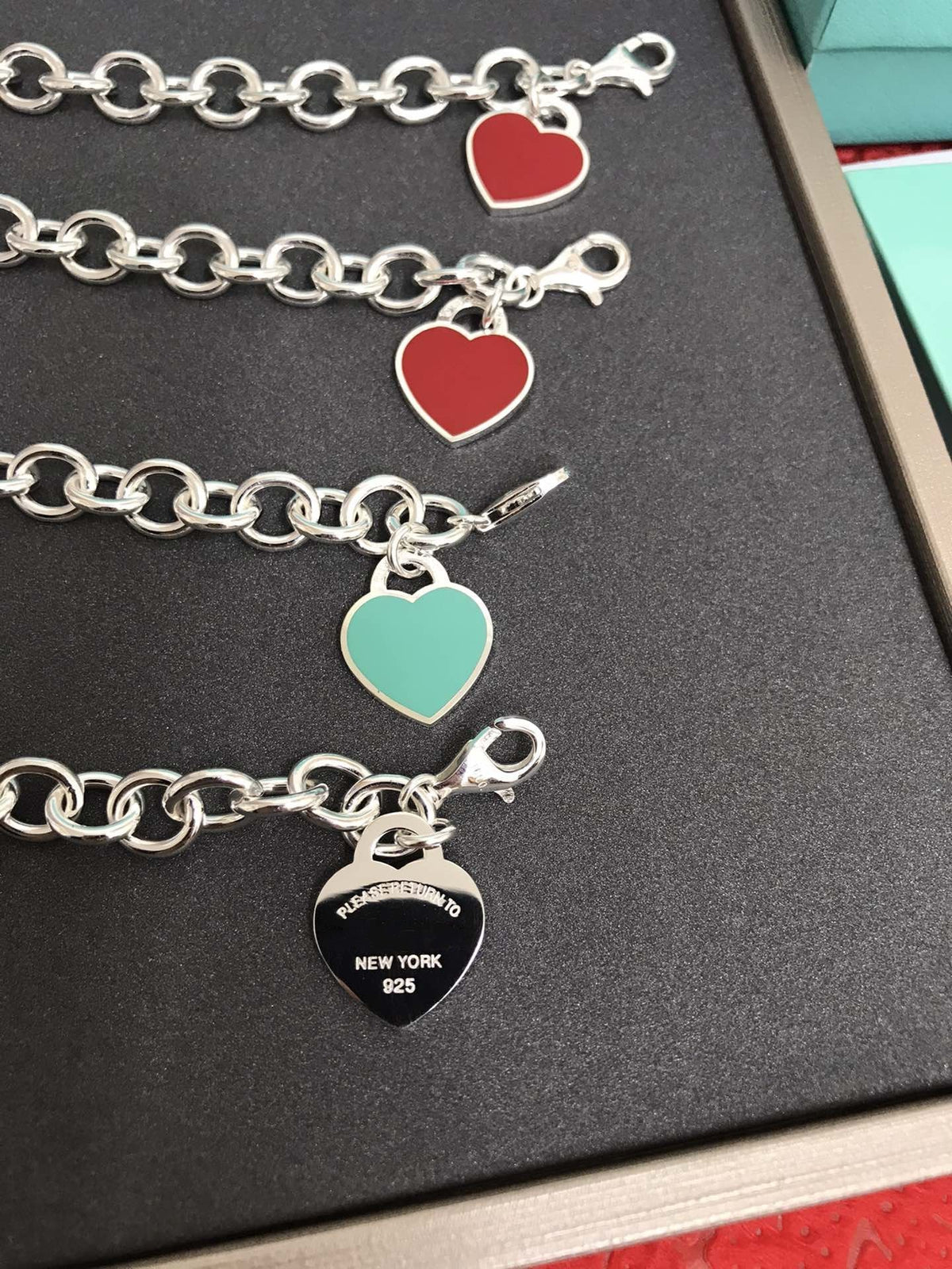 [⭐JeweliWhal]HEART TAG BRACELET SILVER MEDIUM