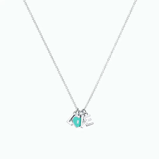[⭐JeweliWhal]COLLAR LOVE PLATA NECKLACE