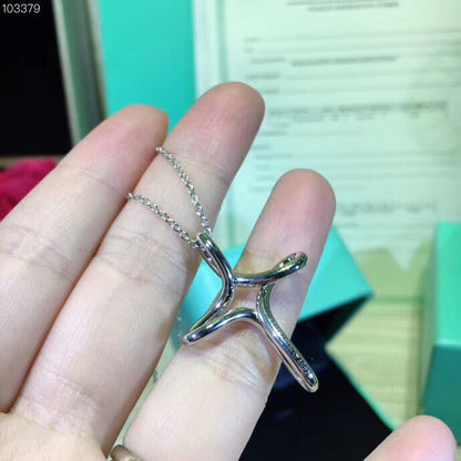 [⭐JeweliWhal]CROSS NECKLACE STERLING SILVER MATERIAL