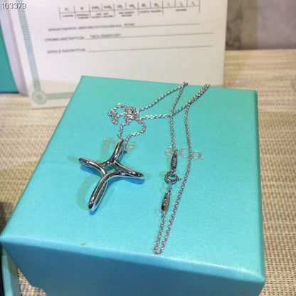 [⭐JeweliWhal]CROSS NECKLACE STERLING SILVER MATERIAL