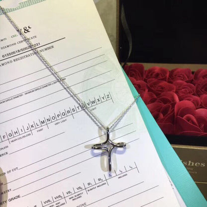 [⭐JeweliWhal]CROSS NECKLACE STERLING SILVER MATERIAL