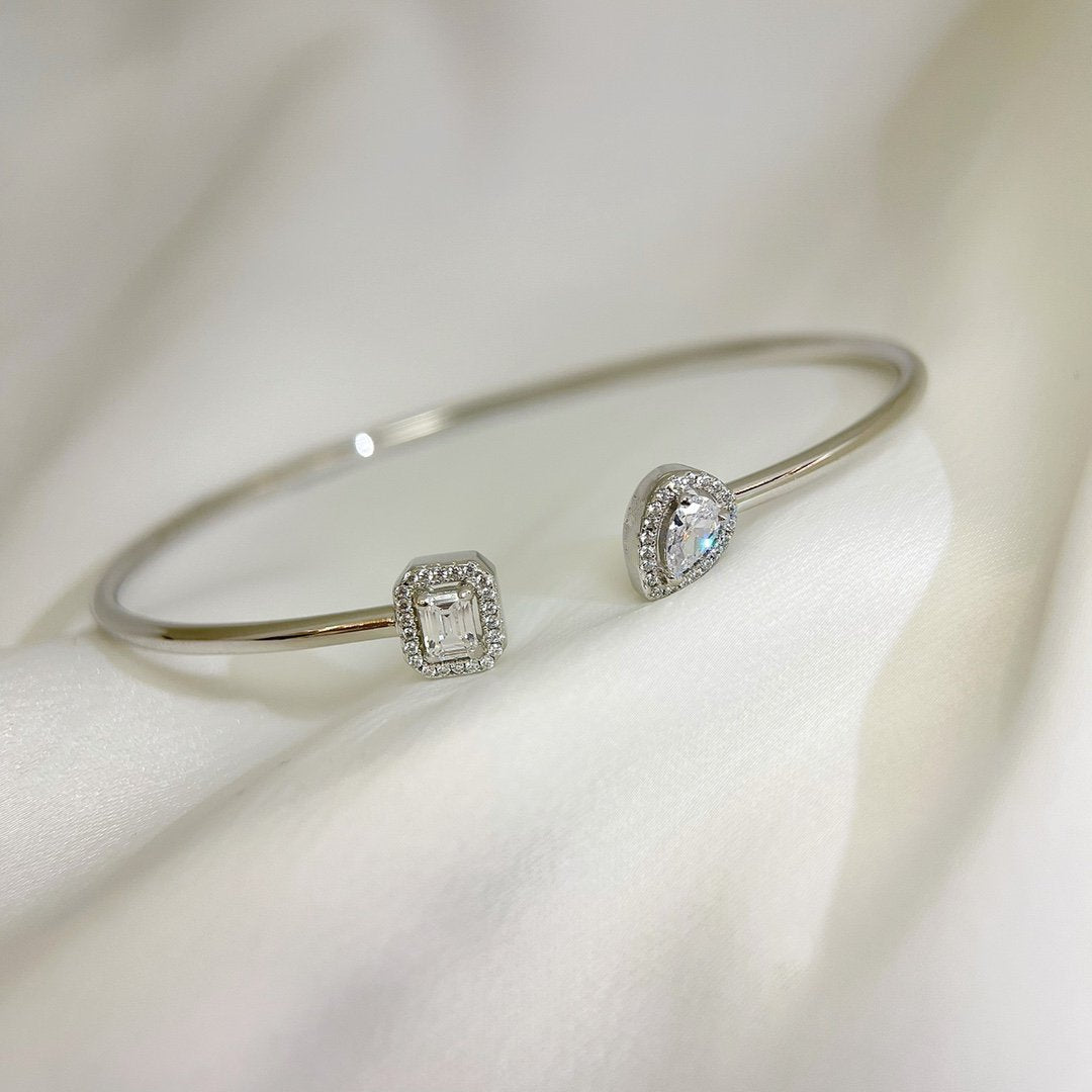 [⭐⭐JeweliWhal]JONC FLEX MY TWIN TOI & MOI SILVER DIAMOND BRACELET