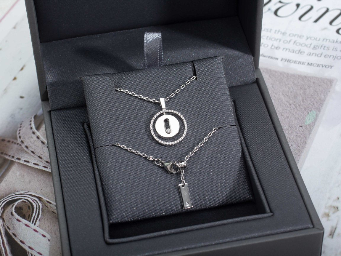 [⭐⭐JeweliWhal]Demo MOVE PM NECKLACE SILVER DIAMOND