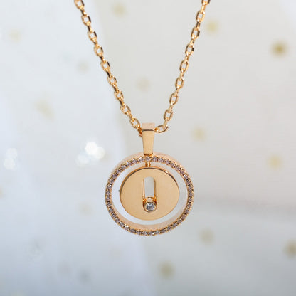 [⭐⭐JeweliWhal]Demo MOVE PM NECKLACE PINK GOLD DIAMOND