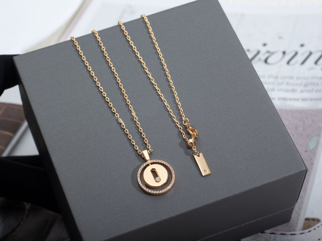 [⭐⭐JeweliWhal]Demo MOVE PM NECKLACE PINK GOLD DIAMOND