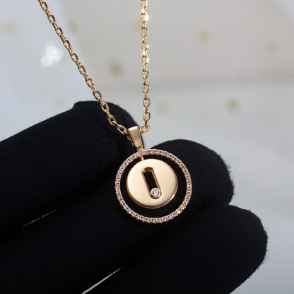 [⭐⭐JeweliWhal]Demo MOVE PM NECKLACE PINK GOLD DIAMOND