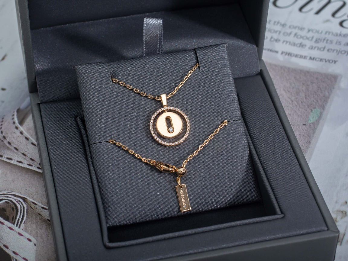 [⭐⭐JeweliWhal]Demo MOVE PM NECKLACE PINK GOLD DIAMOND