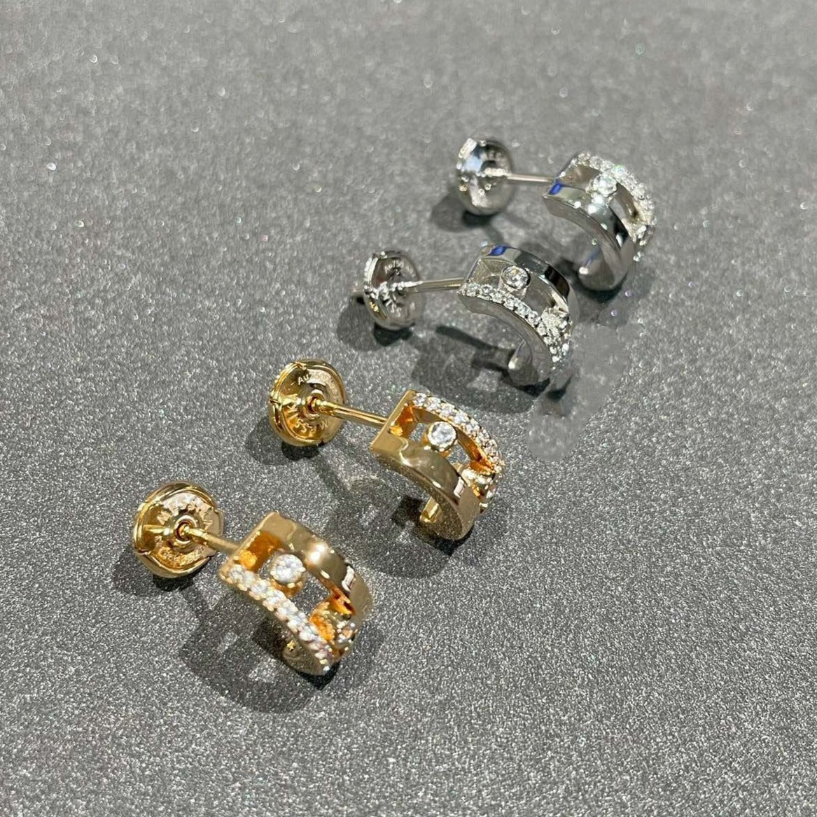 [⭐⭐JeweliWhal]MOVE ROMANE EARRINGS DIAMOND