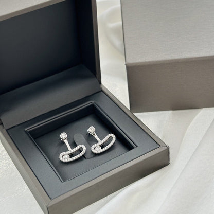[⭐⭐JeweliWhal]MOVE UNO SILVER DIAMOND EARRINGS