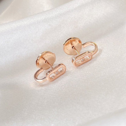 [⭐⭐JeweliWhal]CREOLES MOVE UNO MINI 1 DIAMOND EARRINGS