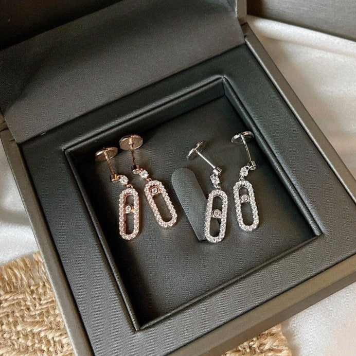 [⭐⭐JeweliWhal]DORMEUSES MOVE UNO DIAMOND EARRINGS