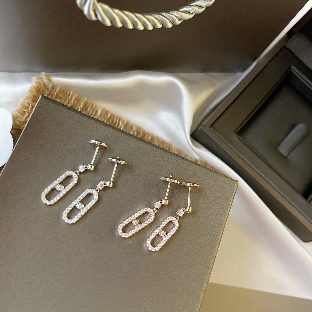 [⭐⭐JeweliWhal]DORMEUSES MOVE UNO DIAMOND EARRINGS